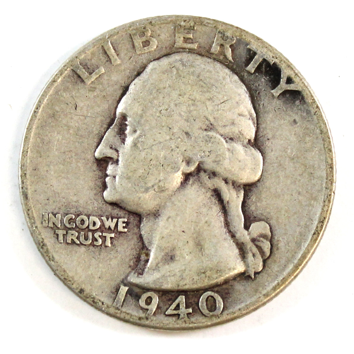 1940 USA Quarter Circulated