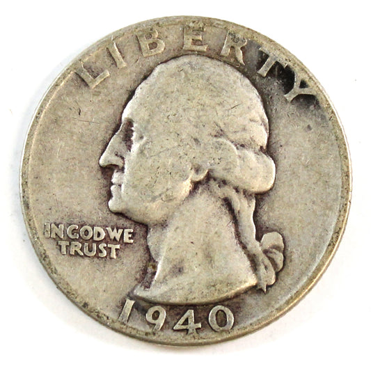 1940 USA Quarter Circulated