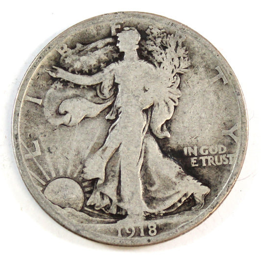 1918 S USA Half Dollar Circulated