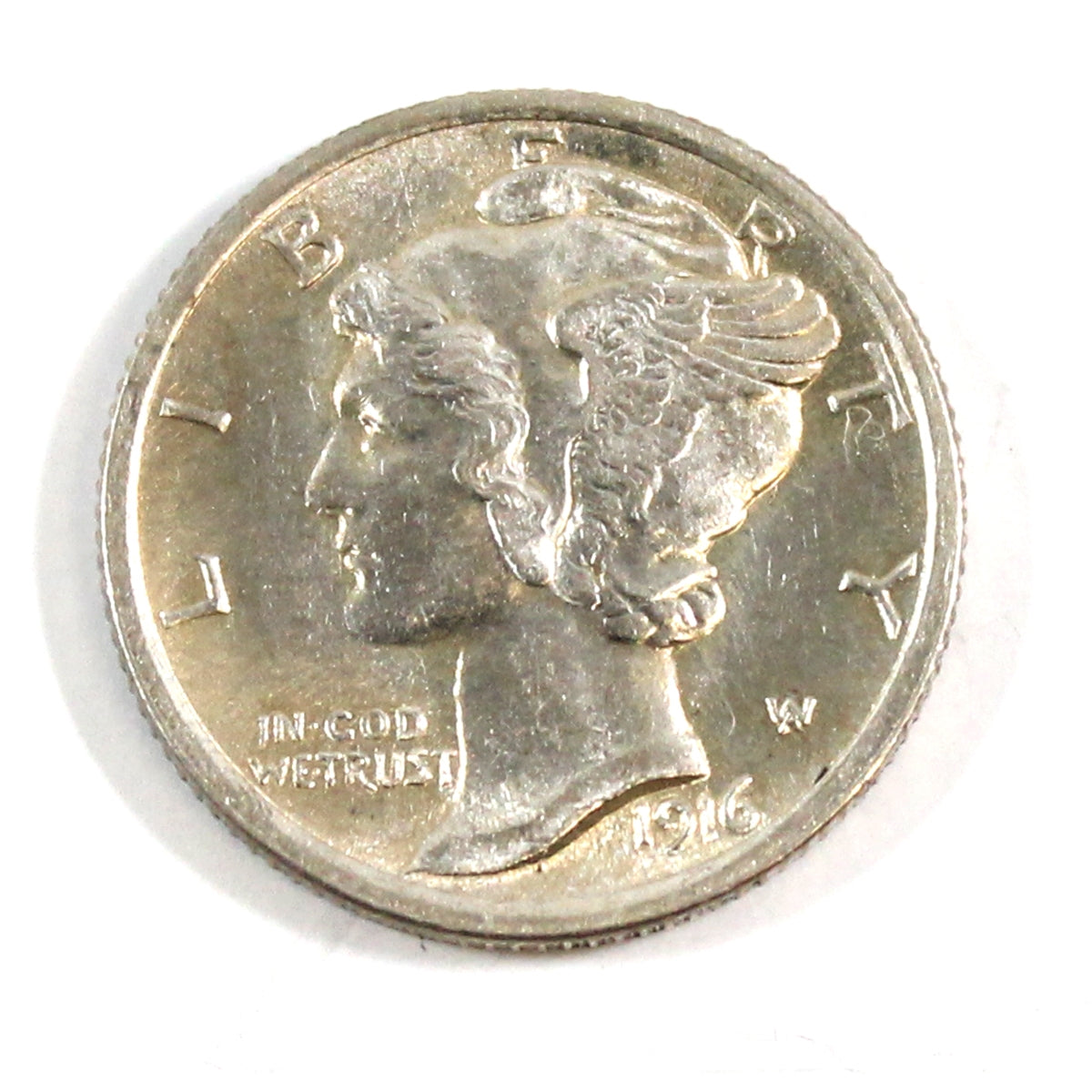 1916 Mercury USA Dime Brilliant Uncirculated (MS63)