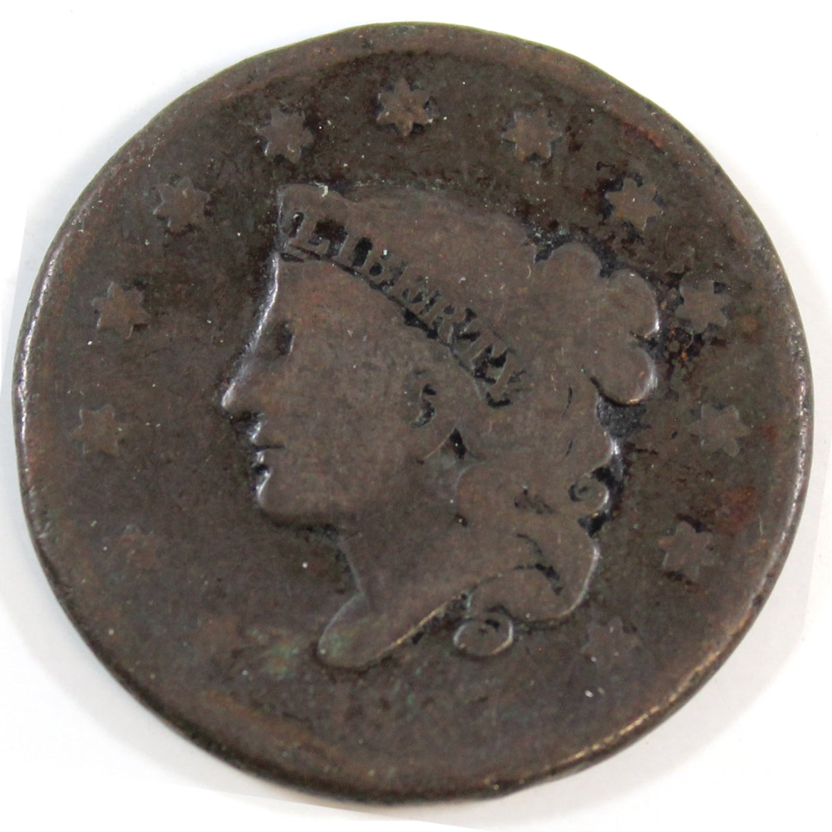 1837 Medium Letters USA Cent About Good (AG-3)