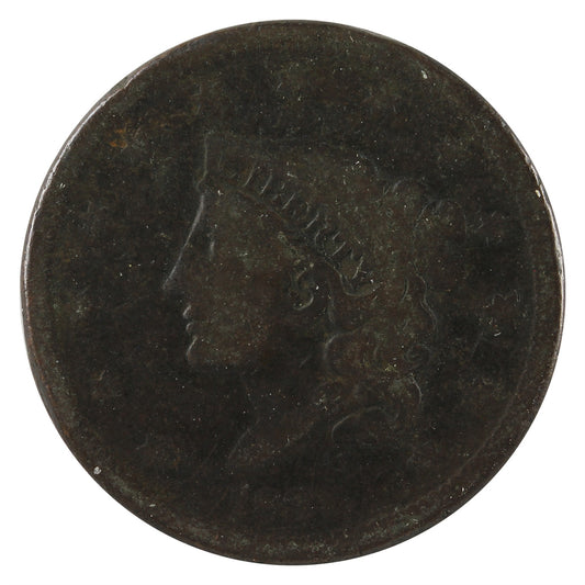 1838 USA Cent Fine (F-12)