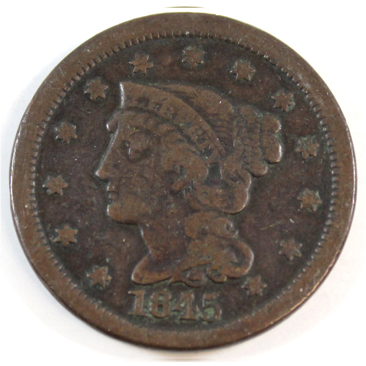 1845 USA Cent F-VF (F-15)