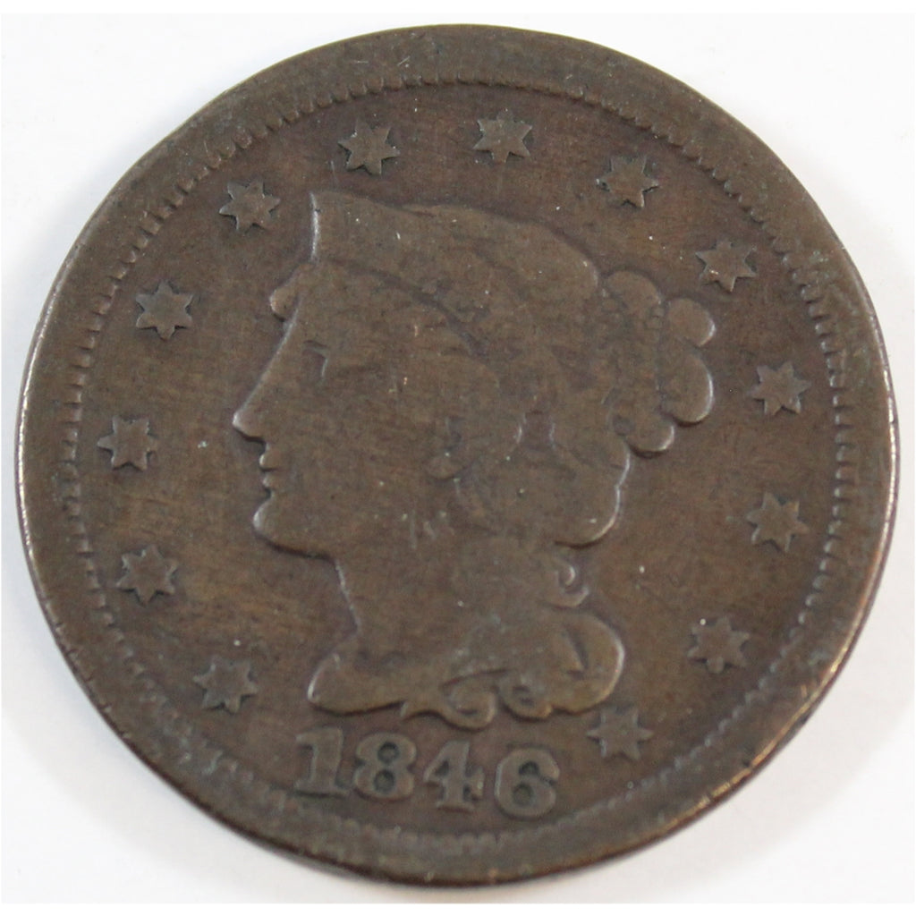 1846 Small Date USA Cent Very Good (VG8)