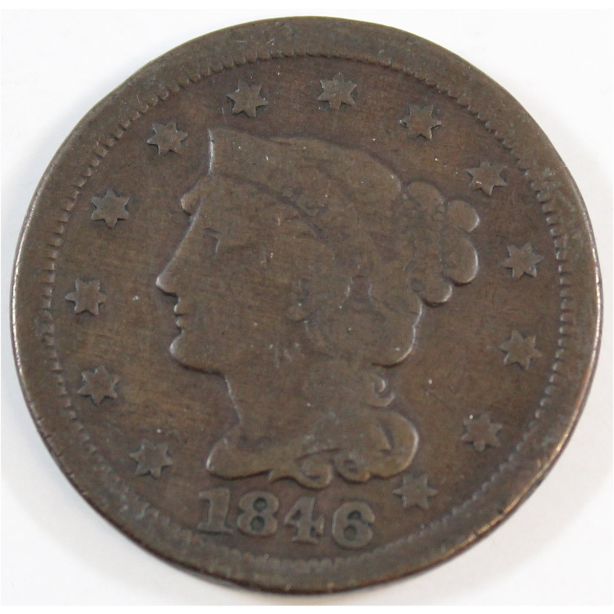1846 Small Date USA Cent Very Good (VG8)