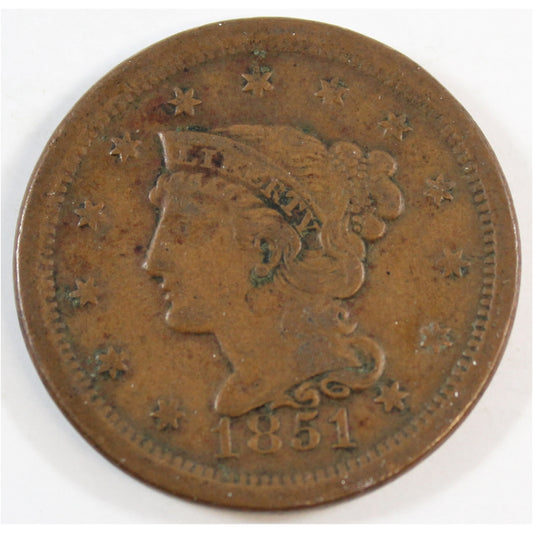 1851 USA Cent Very Fine (VF-20)