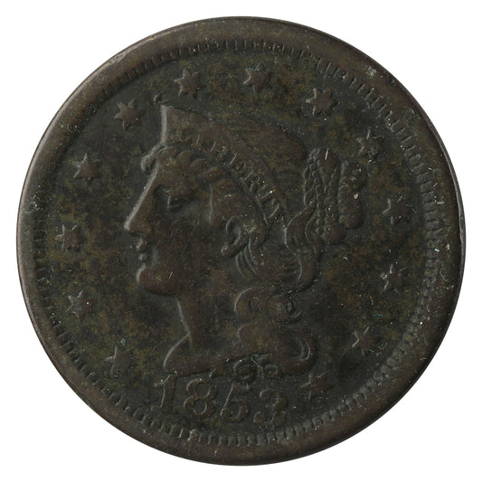1853 USA Cent Very Fine (VF-20)