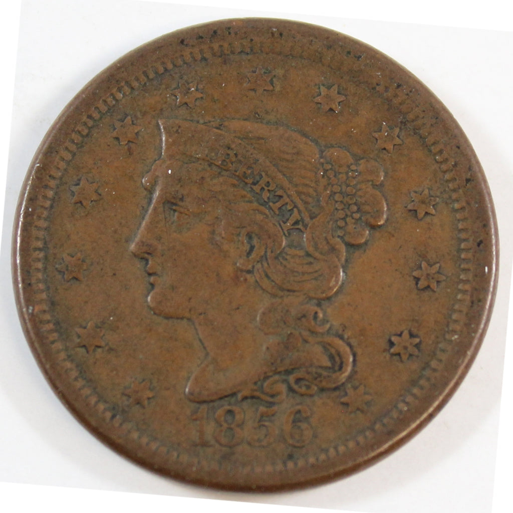 1856 Slanted 5 USA Cent VF-EF (VF30) $