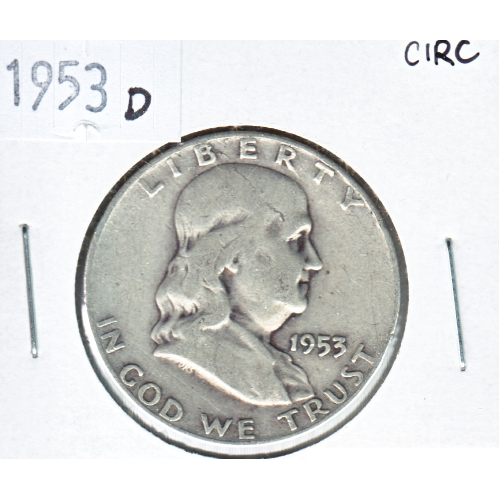 1953 D USA Half Dollar Circulated
