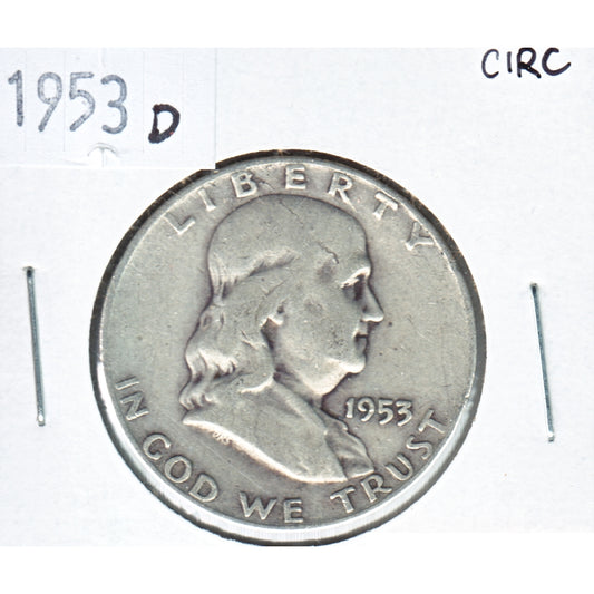 1953 D USA Half Dollar Circulated