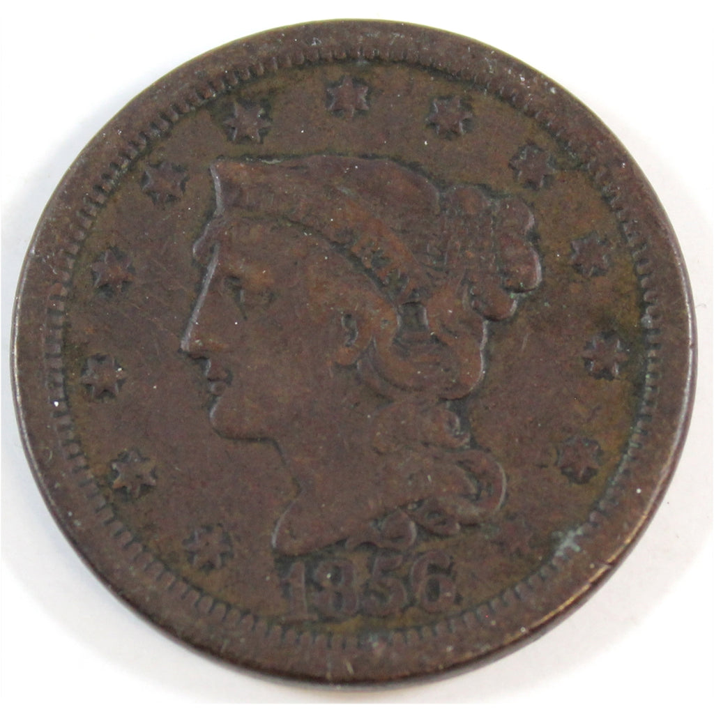 1856 Slanted 5 USA Cent Very Fine (VF20)