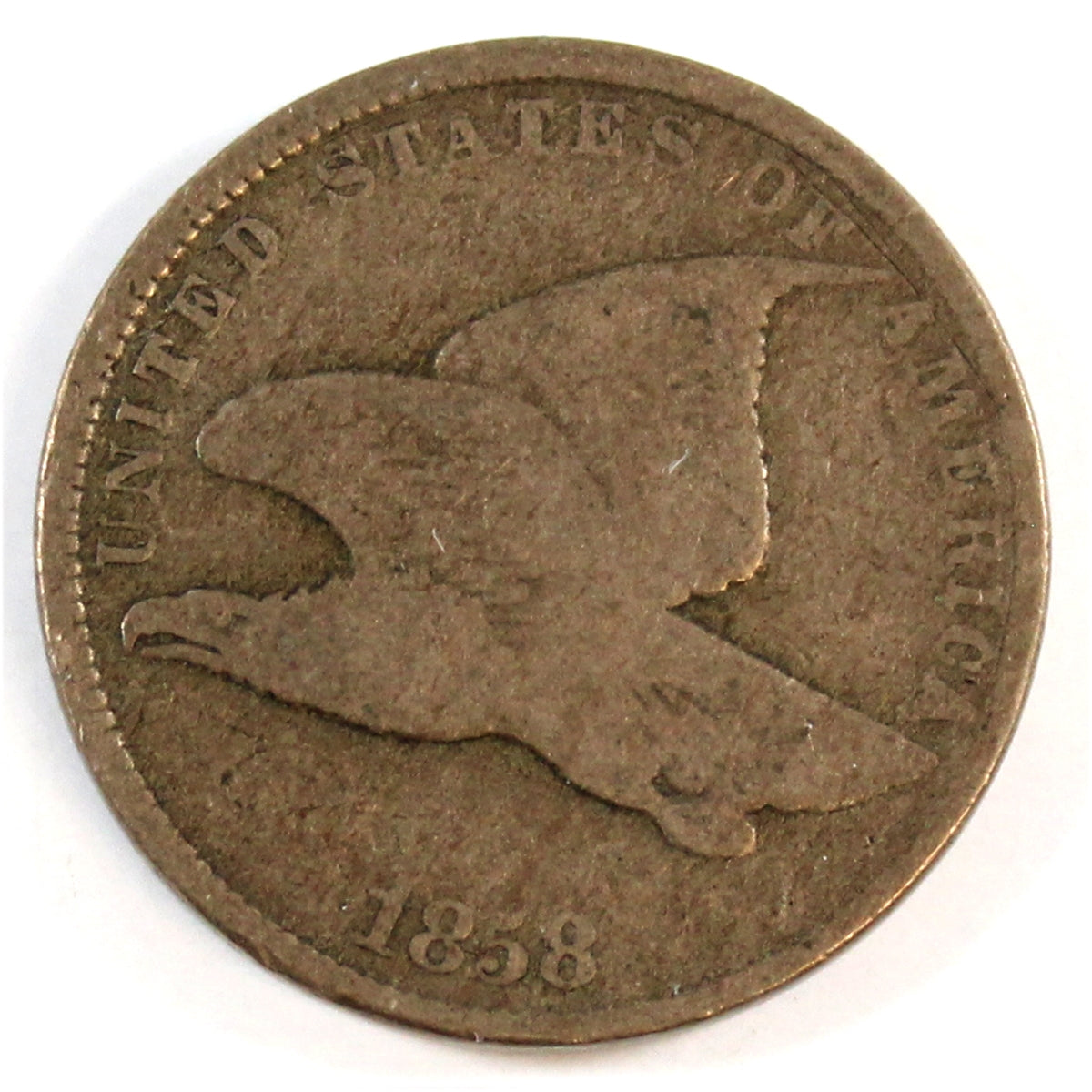 1858 Small Letters USA Cent G-VG (G-6)