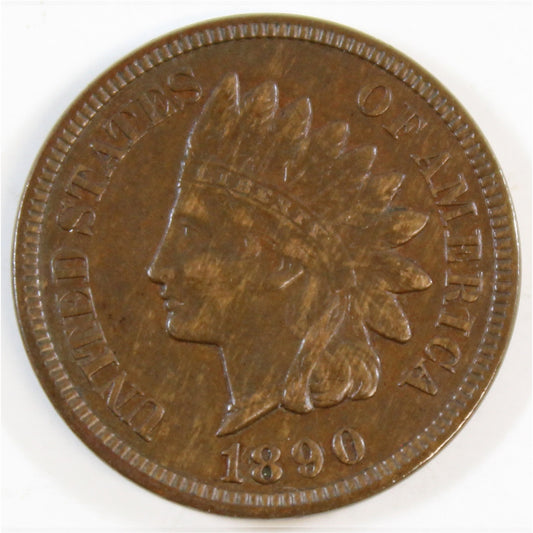 1890 USA Cent EF-AU (EF45)