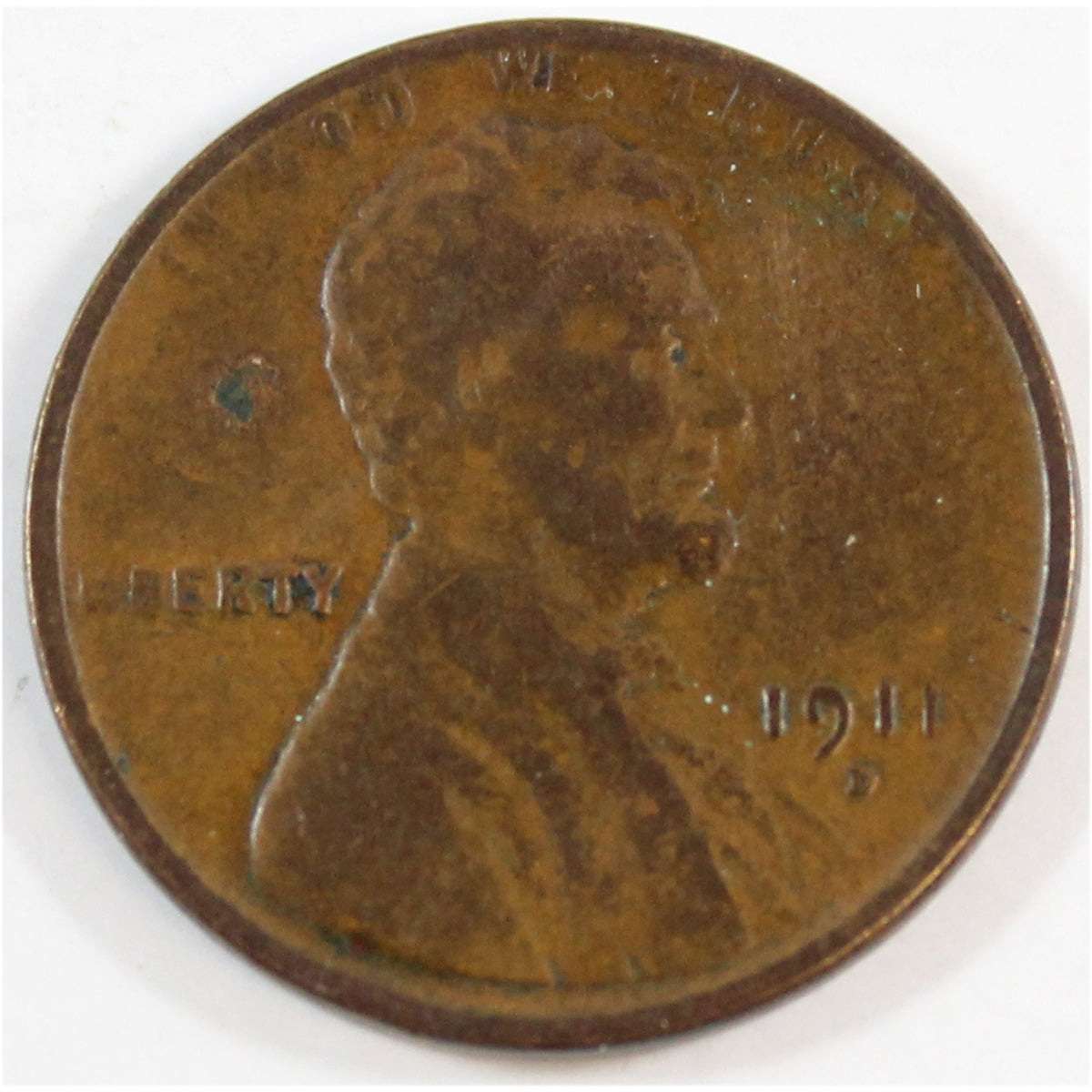 1911 D USA Cent VG-F (VG10)