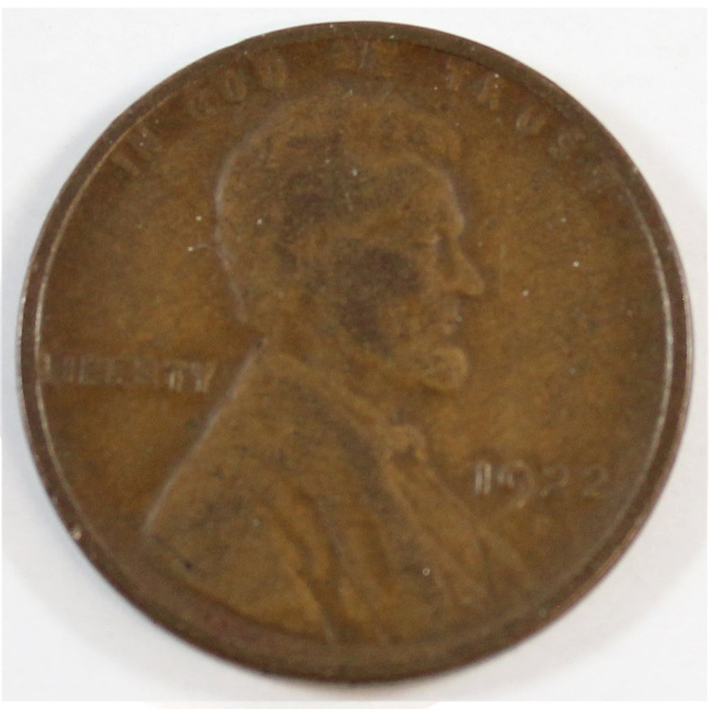 1922 D Weak D USA Cent VG-F (VG10)