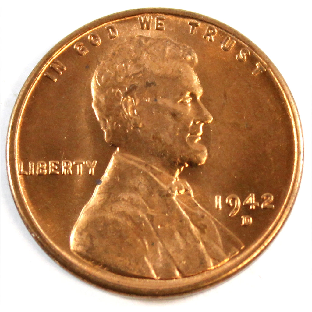 1942 D USA Cent Brilliant Uncirculated (MS63)