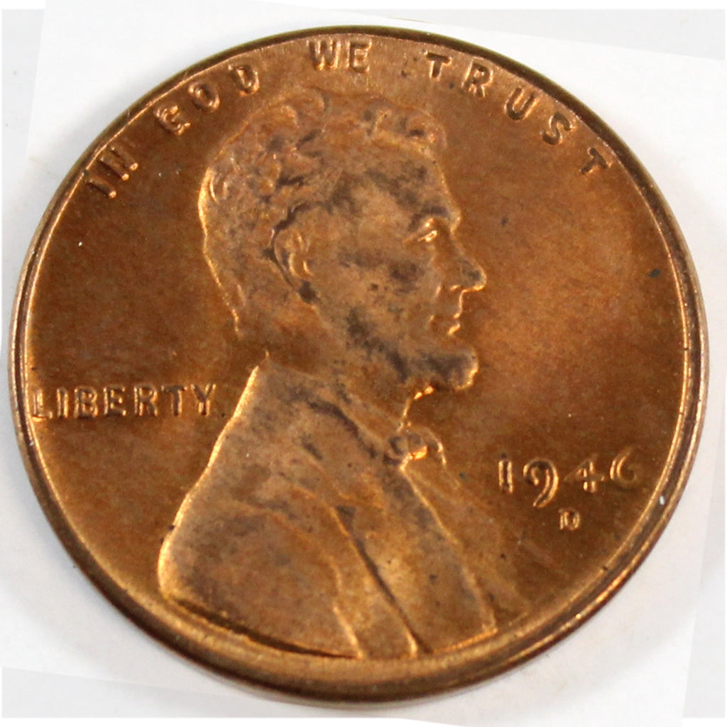 1946 D USA Cent Choice Brilliant Uncirculated (MS64)
