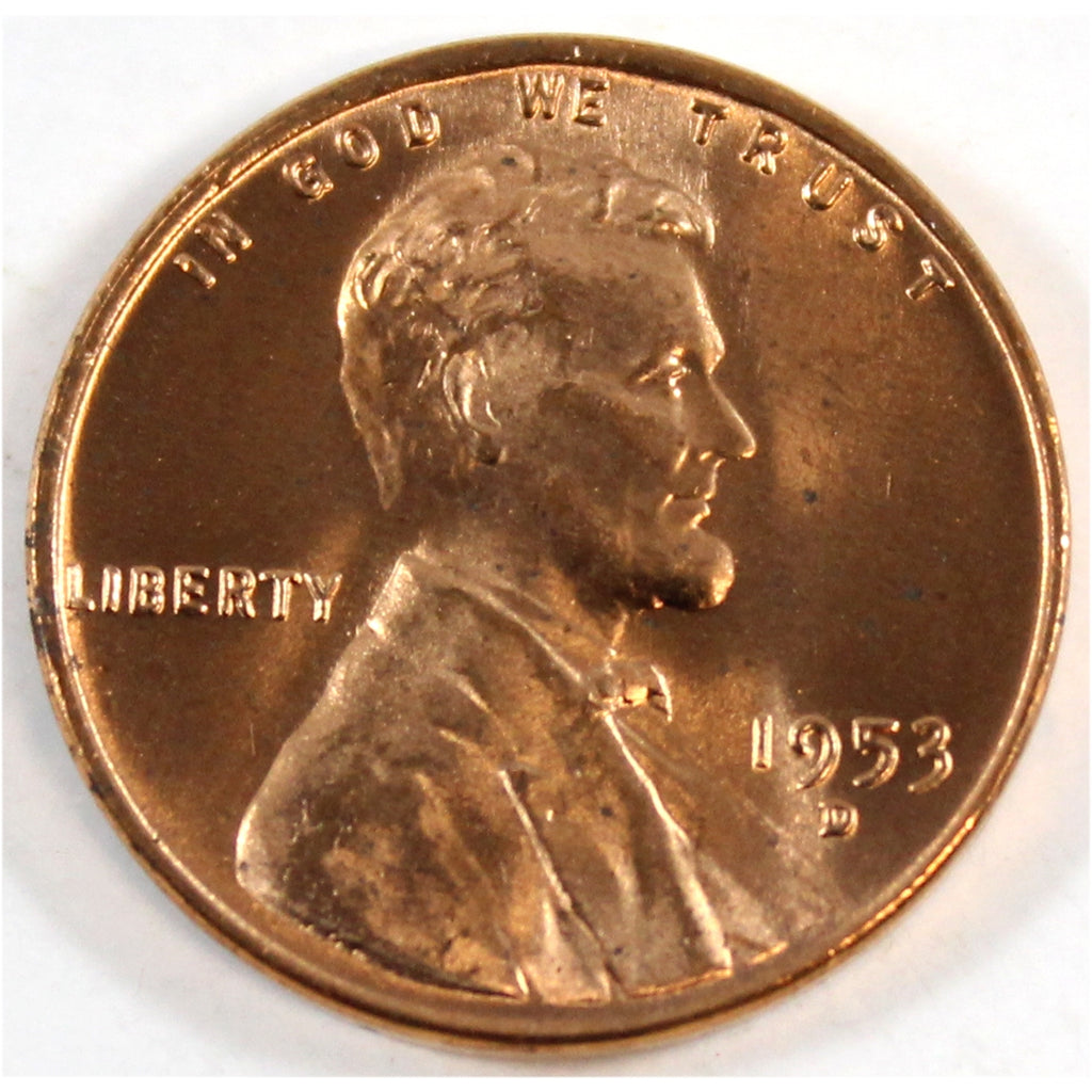 1953 D USA Cent Brilliant Uncirculated (MS63)