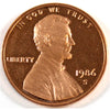 1986 S USA Cent Proof