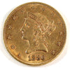 1880 USA $10.00 Gold EF-AU (EF45) $