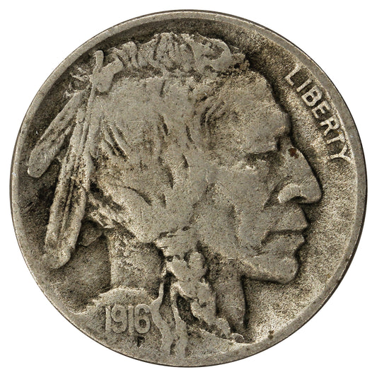1916 D USA Nickel Fine (F12)