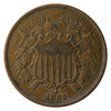 1865 USA 2 Cents Extra Fine (EF40)