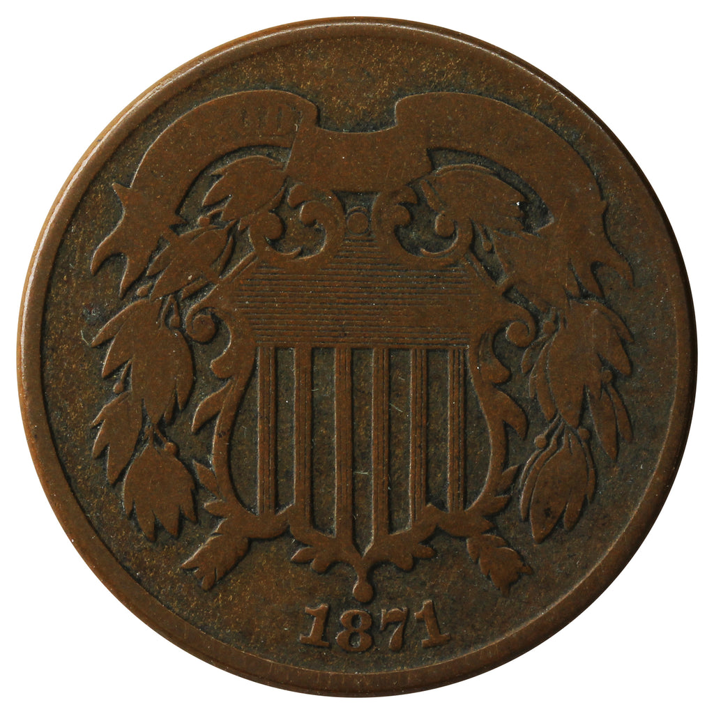1871 USA 2 Cents Good (G-4)
