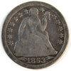 1853 Arrows USA Dime Good (G4)