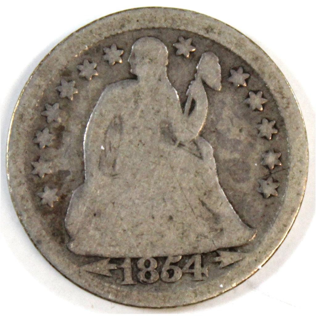 1854 USA Dime Good (G-4)