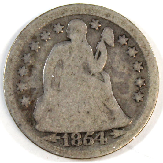1854 USA Dime Good (G-4)