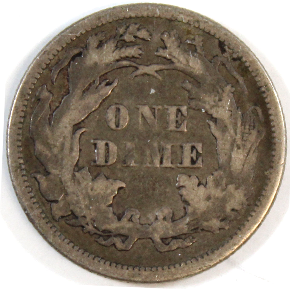1875 USA Dime Fine (F-12)