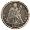 1875 USA Dime VG-F (VG10)