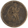 1875 CC Below Bow USA Dime Very Good (VG8)