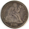 1876 USA Dime Very Good (VG8)