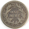 1876 CC USA Dime VG-F (VG-10)