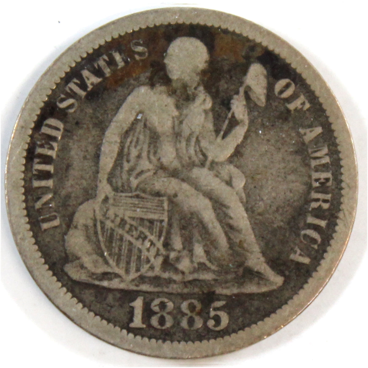 1885 USA Dime G-VG (G6)