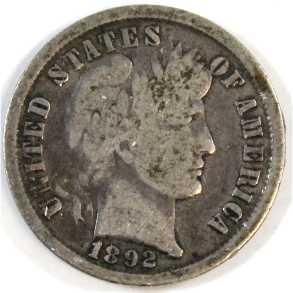1892 USA Dime Very Good (VG8)