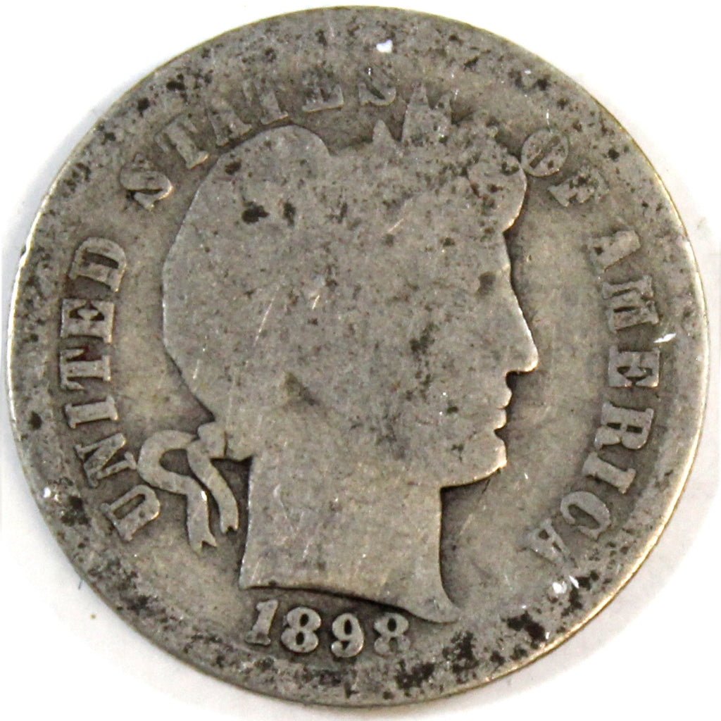 1898 S USA Dime About Good (AG3)