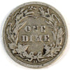 1910 D USA Dime G-VG (G6)