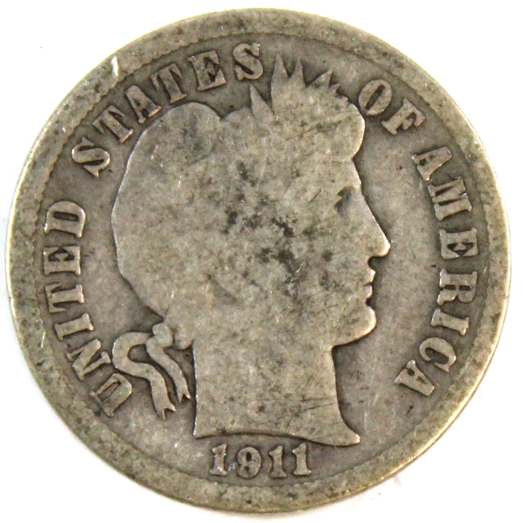 1911 USA Dime About Good (AG3)