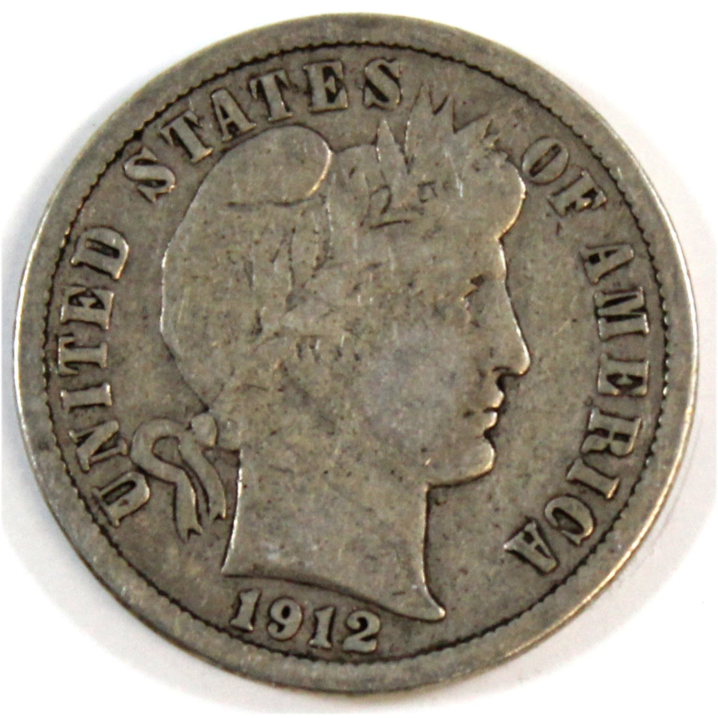 1912 D USA Dime Fine (F12)