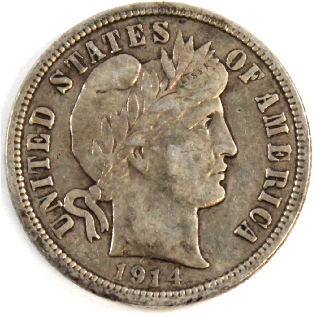 1914 D USA Dime VF-EF (VF30)