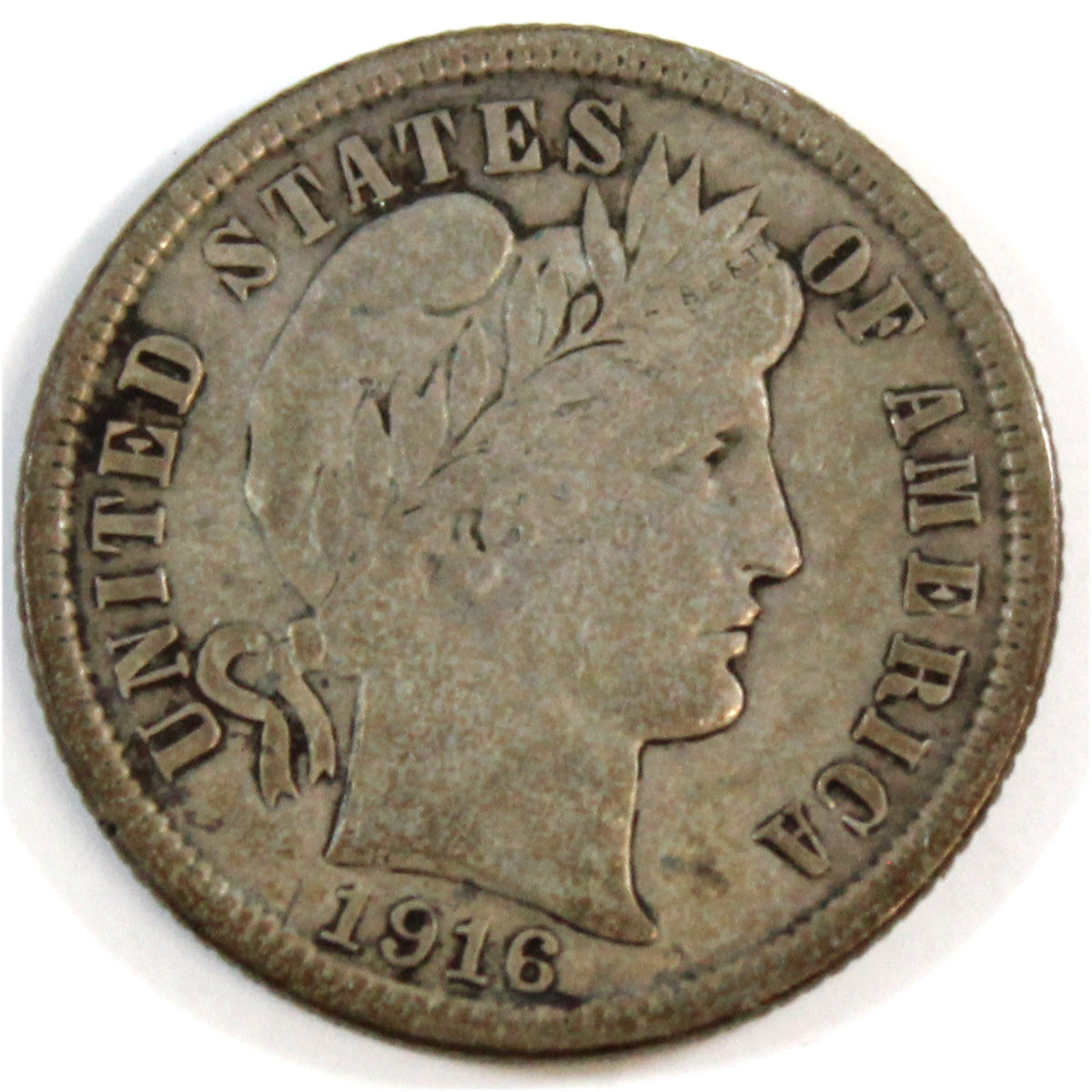 1916 Barber USA Dime Very Fine (VF20)