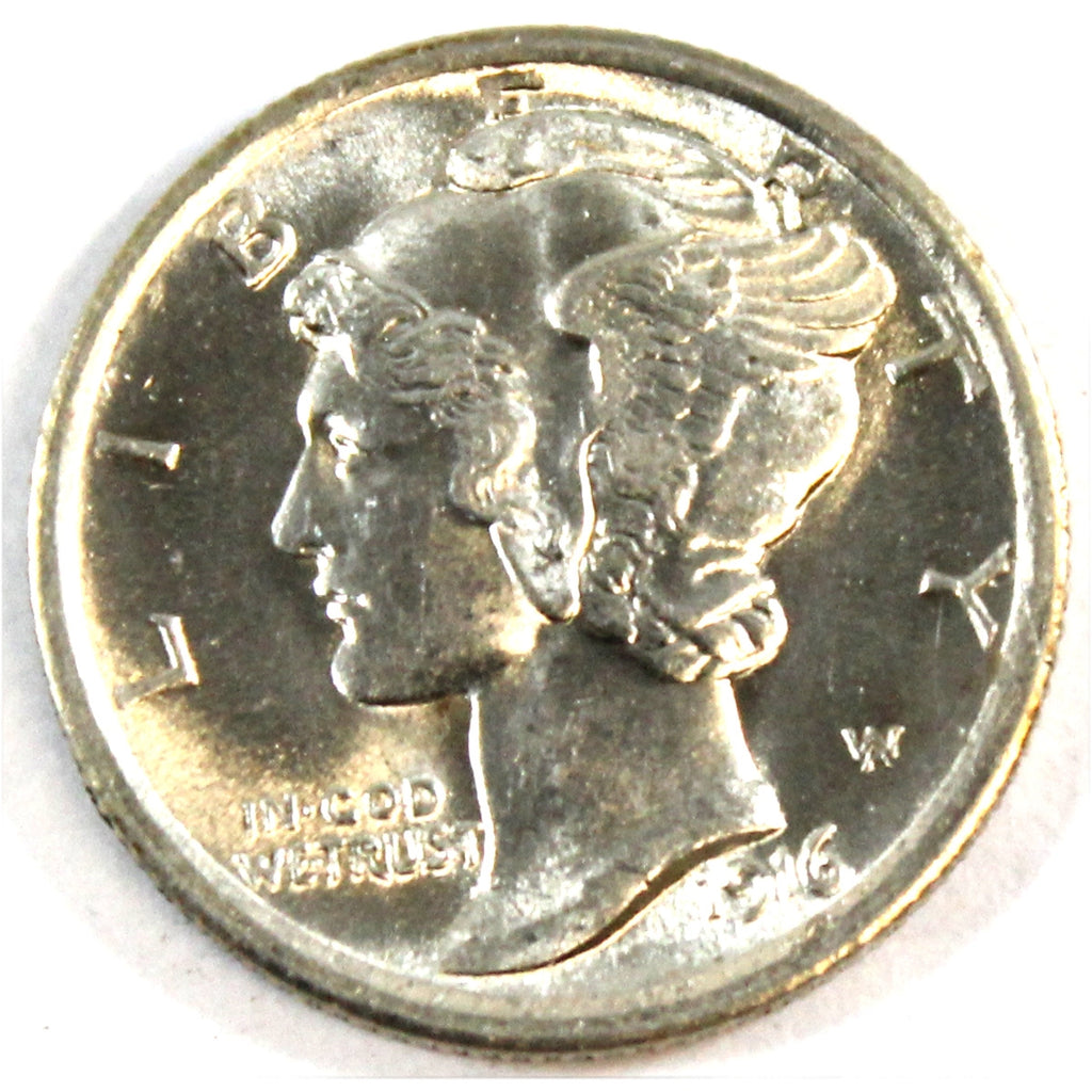 1916 Mercury USA Dime Choice BU (MS64) $