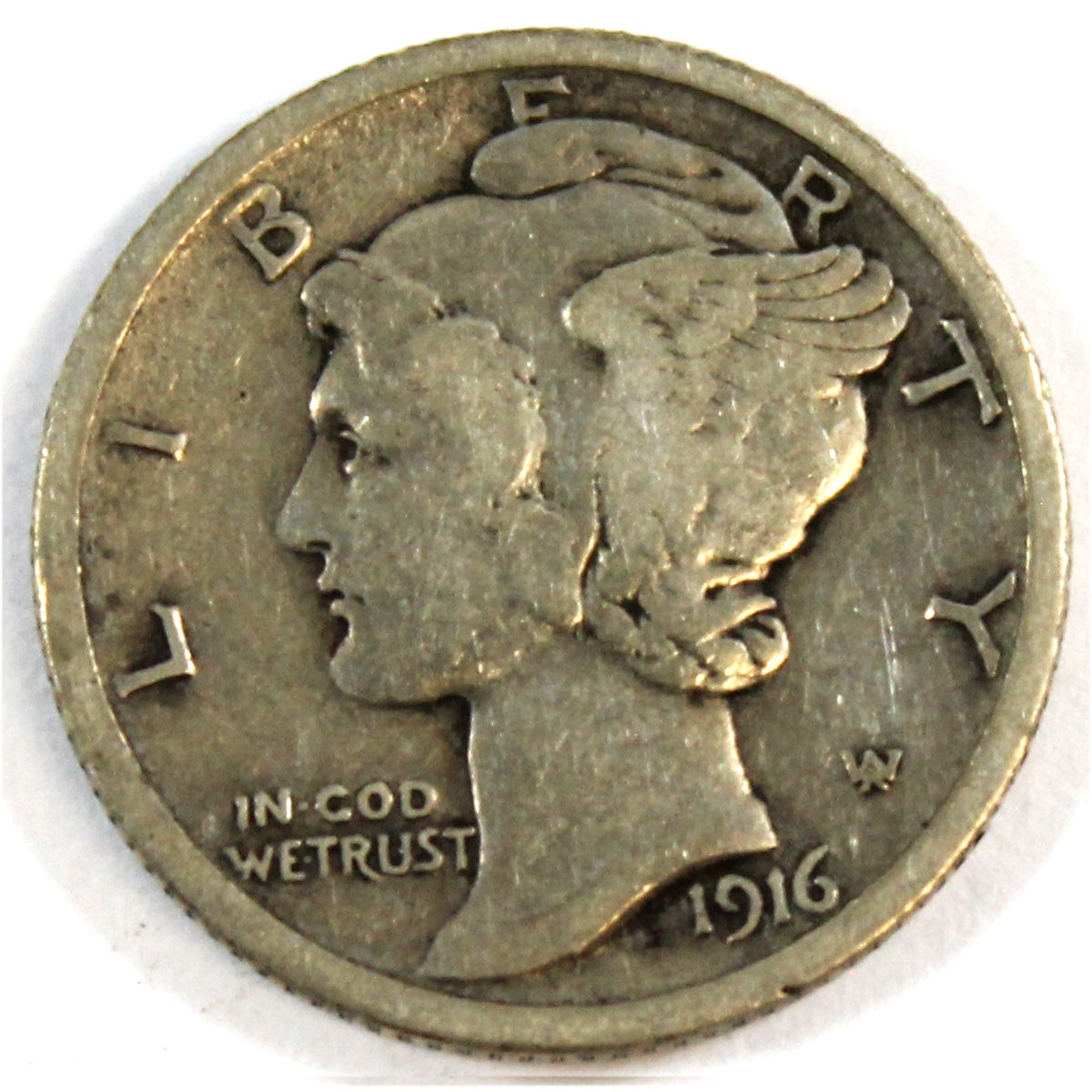 1916 Mercury USA Dime Fine (F12)