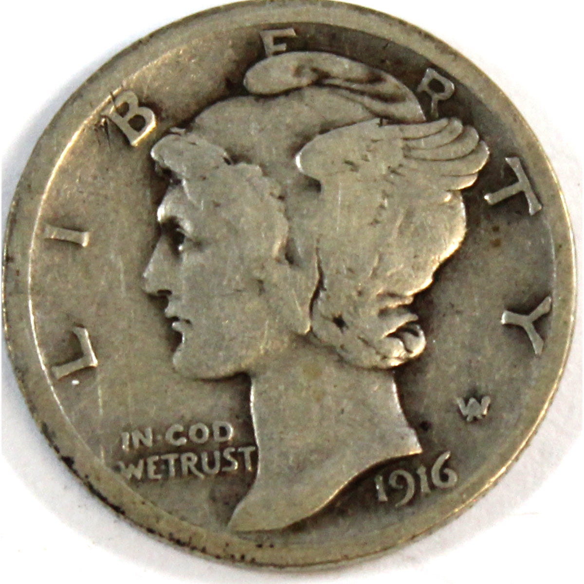 1916 Mercury USA Dime VG-F (VG10)
