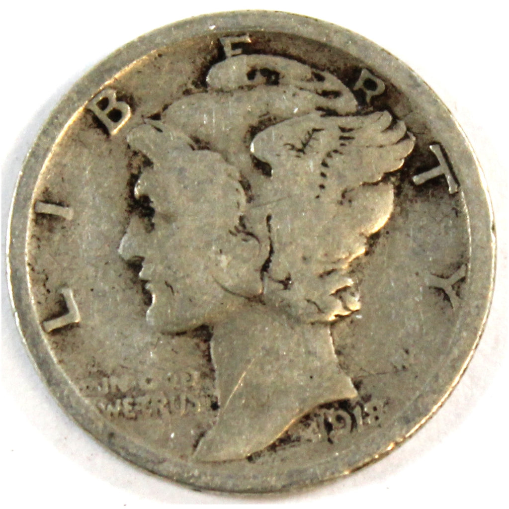 1918 USA Dime G-VG (G6)