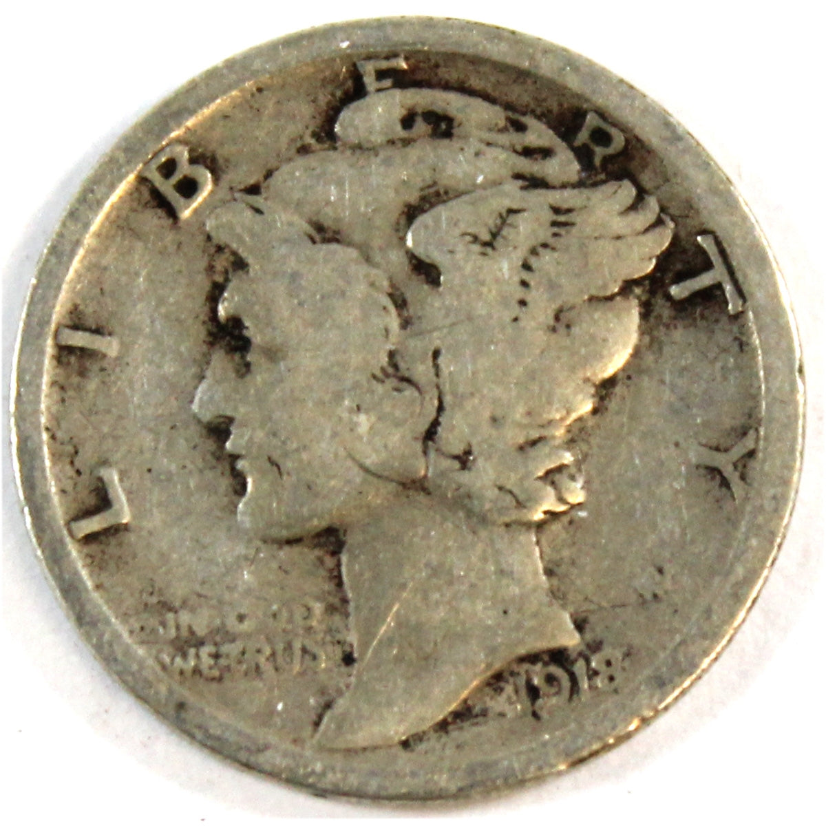 1918 USA Dime G-VG (G6)