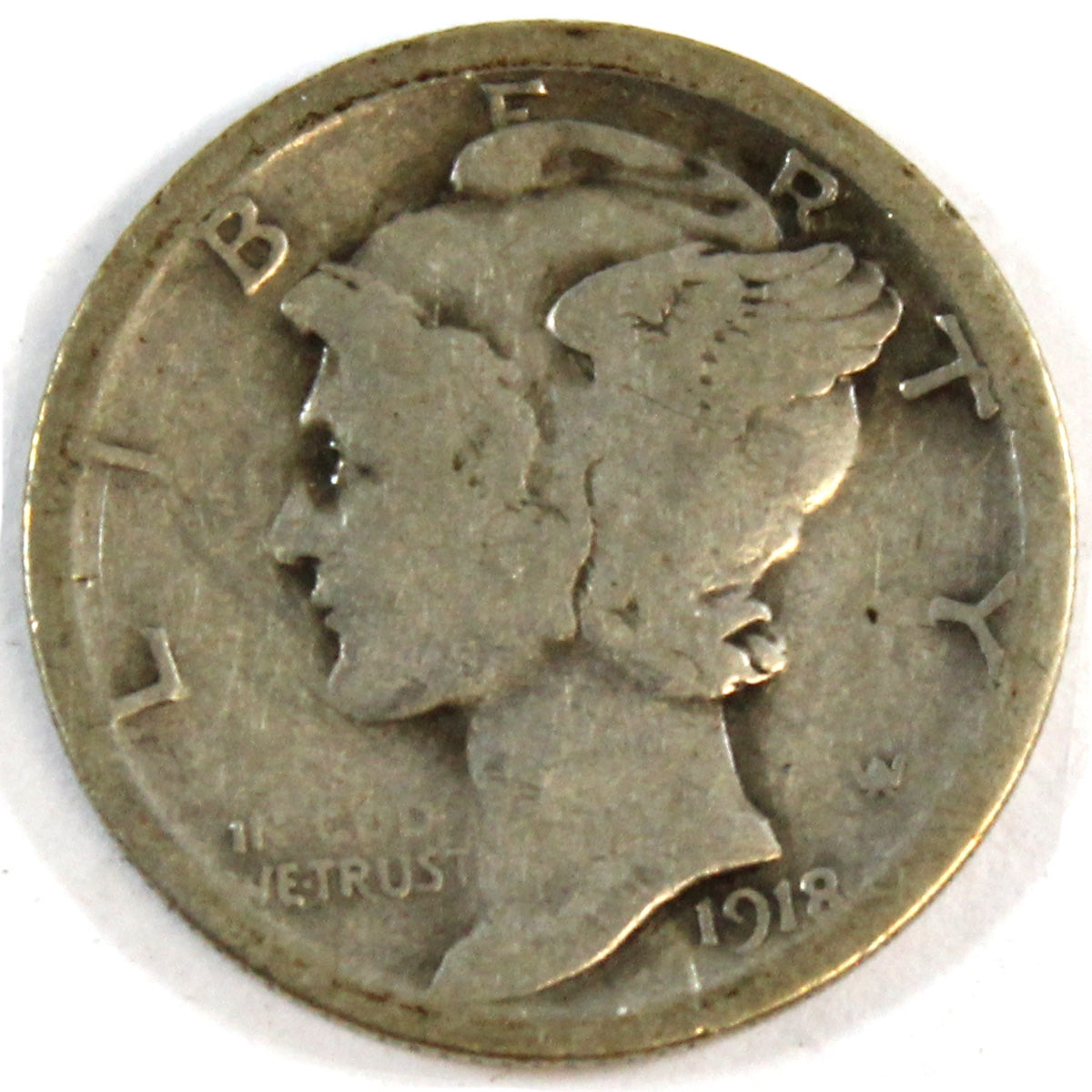 1918 S USA Dime VG-F (VG10)