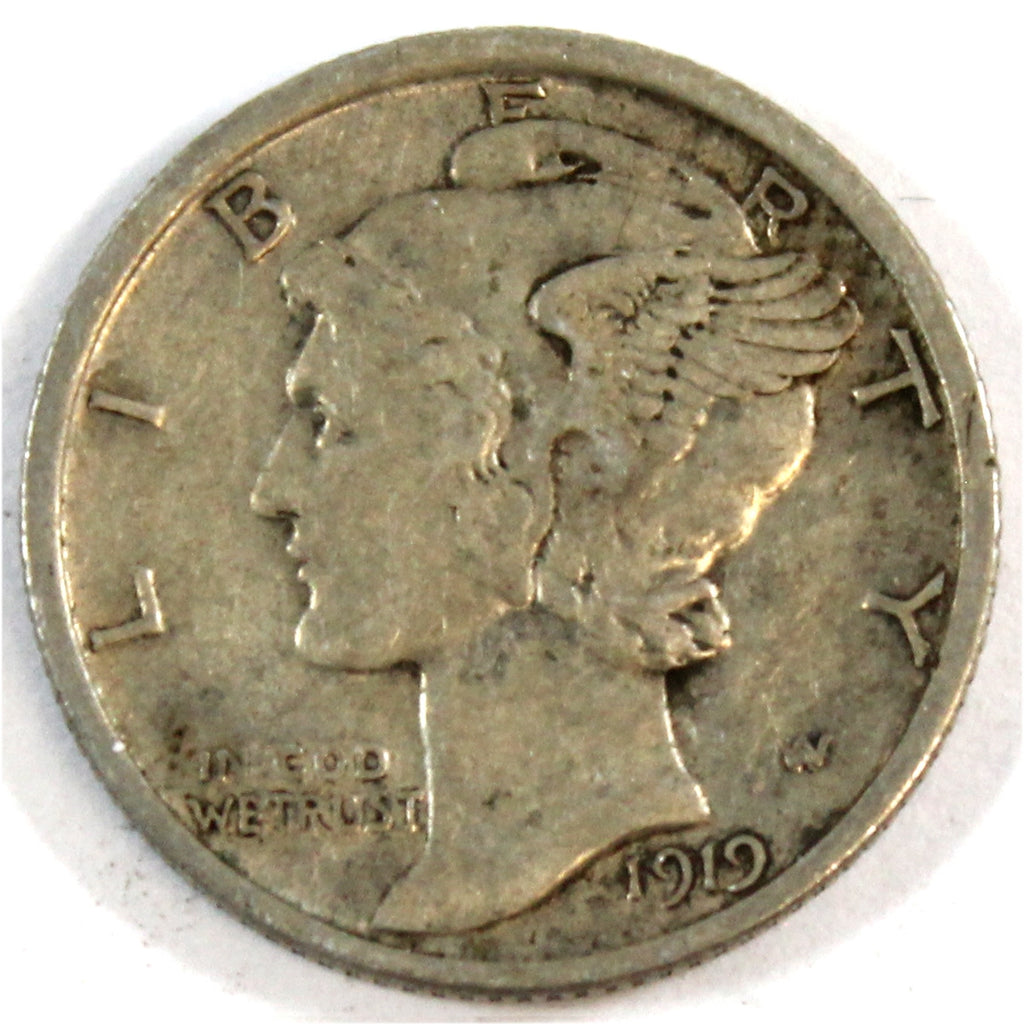 1919 USA Dime Very Fine (VF20)